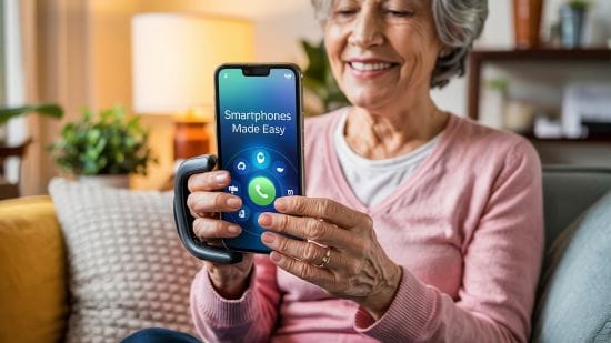 How to use a smartphone for seniors with arthritis