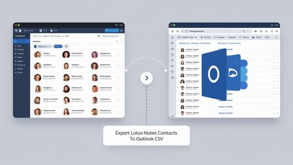 Simple Way to Export Lotus Notes Contacts to Outlook CSV